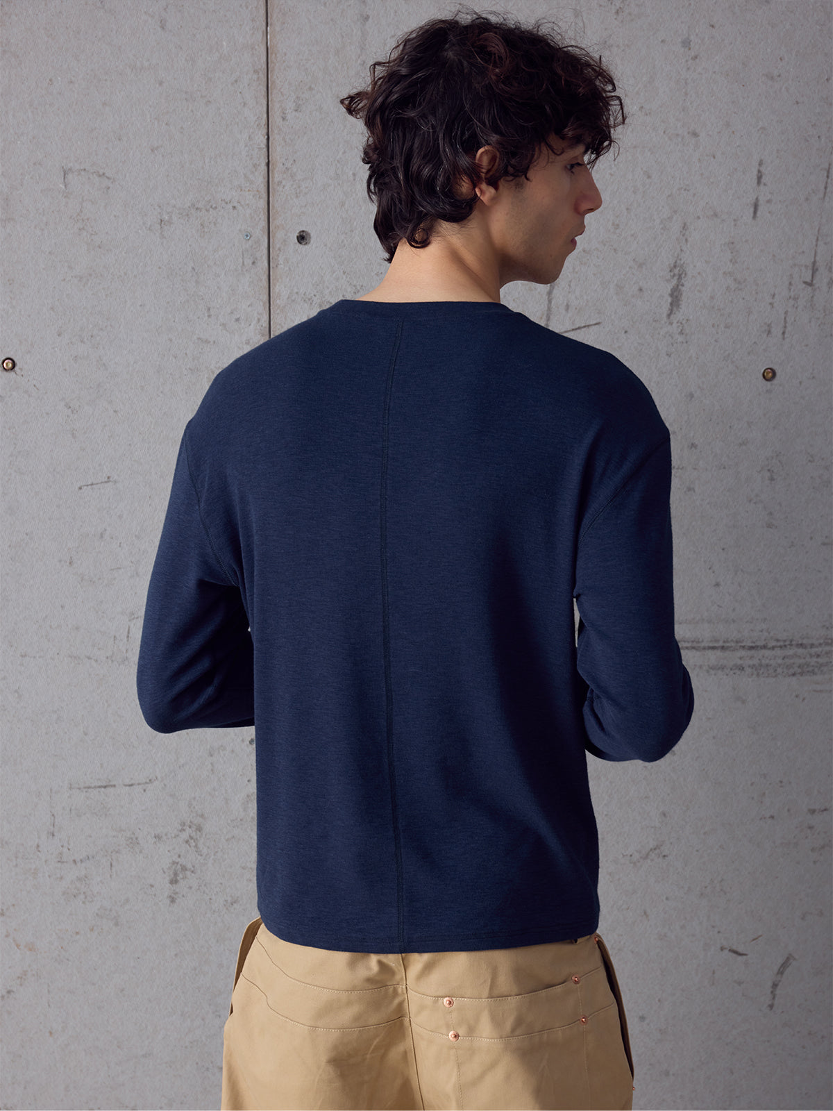 InsGale 25AW Skin-friendly Warm Skin-friendly Deconstructed Basic Base Layer Long T-shirt