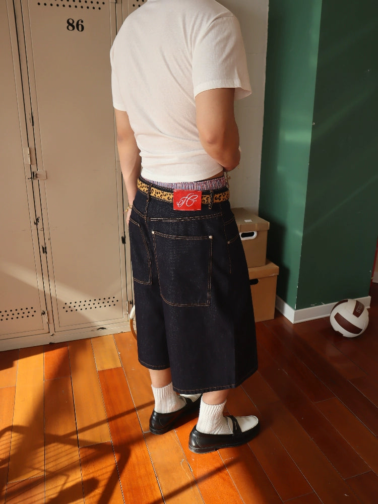 InsGale 25SS 七分原牛仔短褲