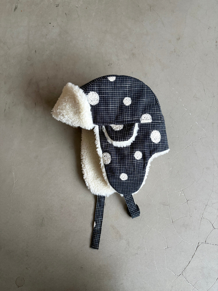 InsGale 25AW 點點羊羔絨保暖護耳飛行帽