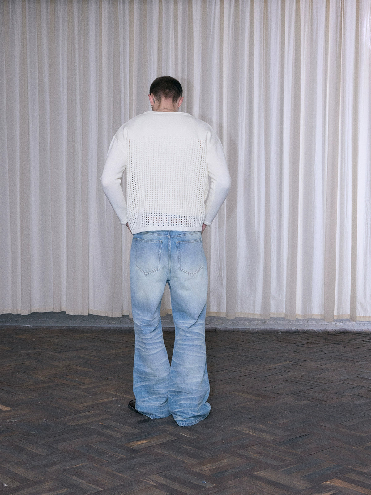 InsGale 25AW 簍空數字33毛衣