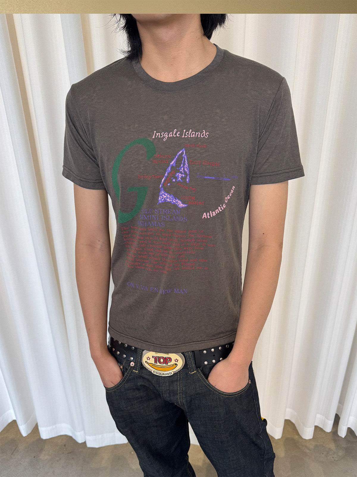 InsGale 26SS vintage insgale islands 短T