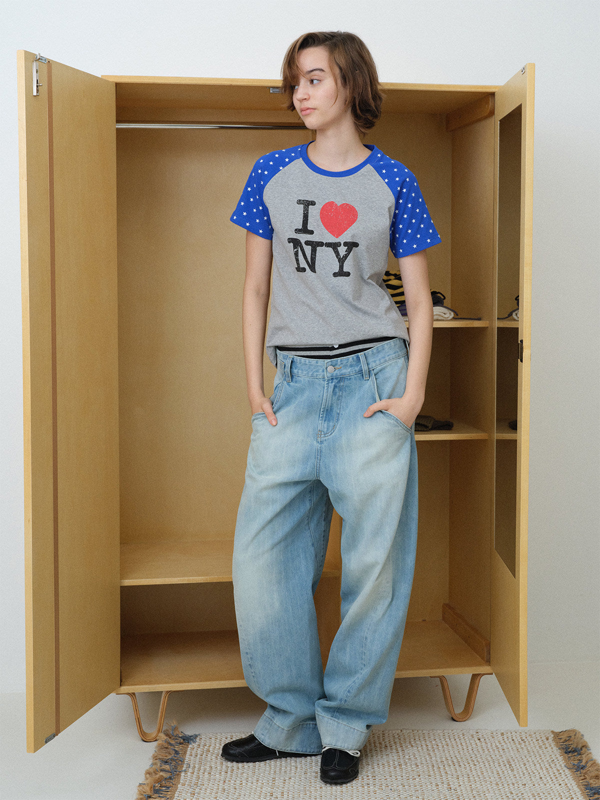 InsGale 26SS 星星I LOVE NY Tee