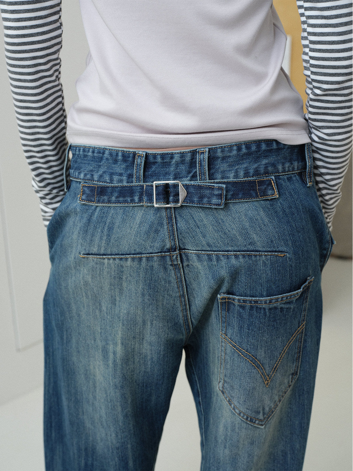 InsGale 26SS LEJ復古藍牛仔褲