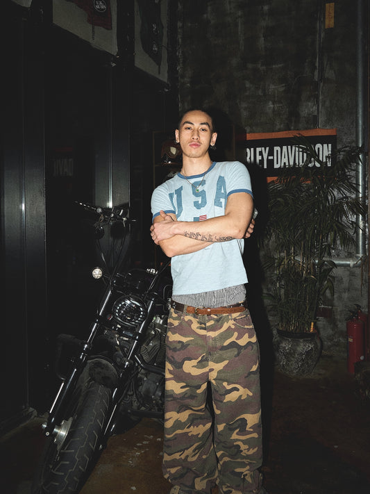 InsGale 26SS 復古USA國旗短T