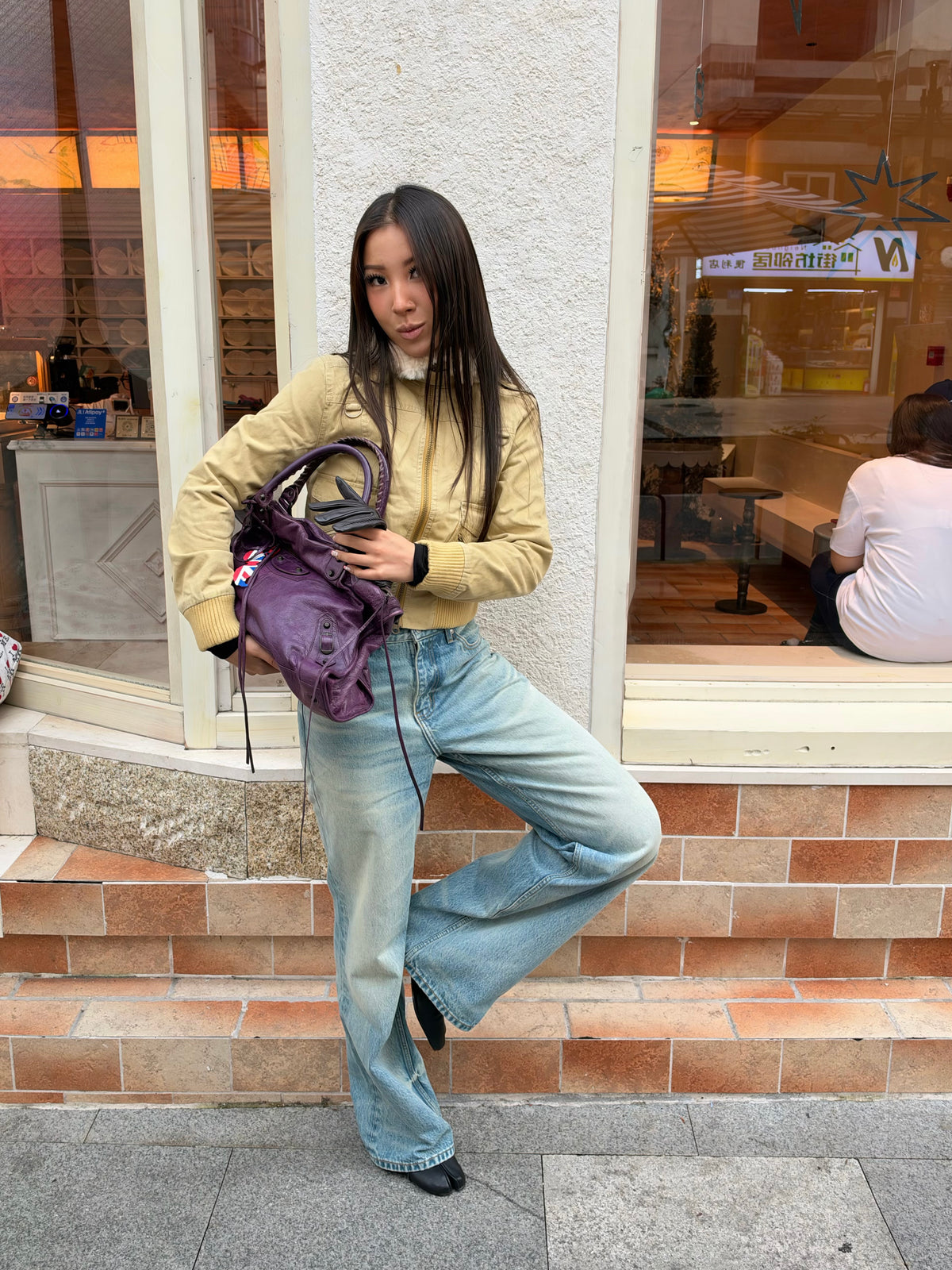 InsGale 26AW 卡其毛領工裝外套