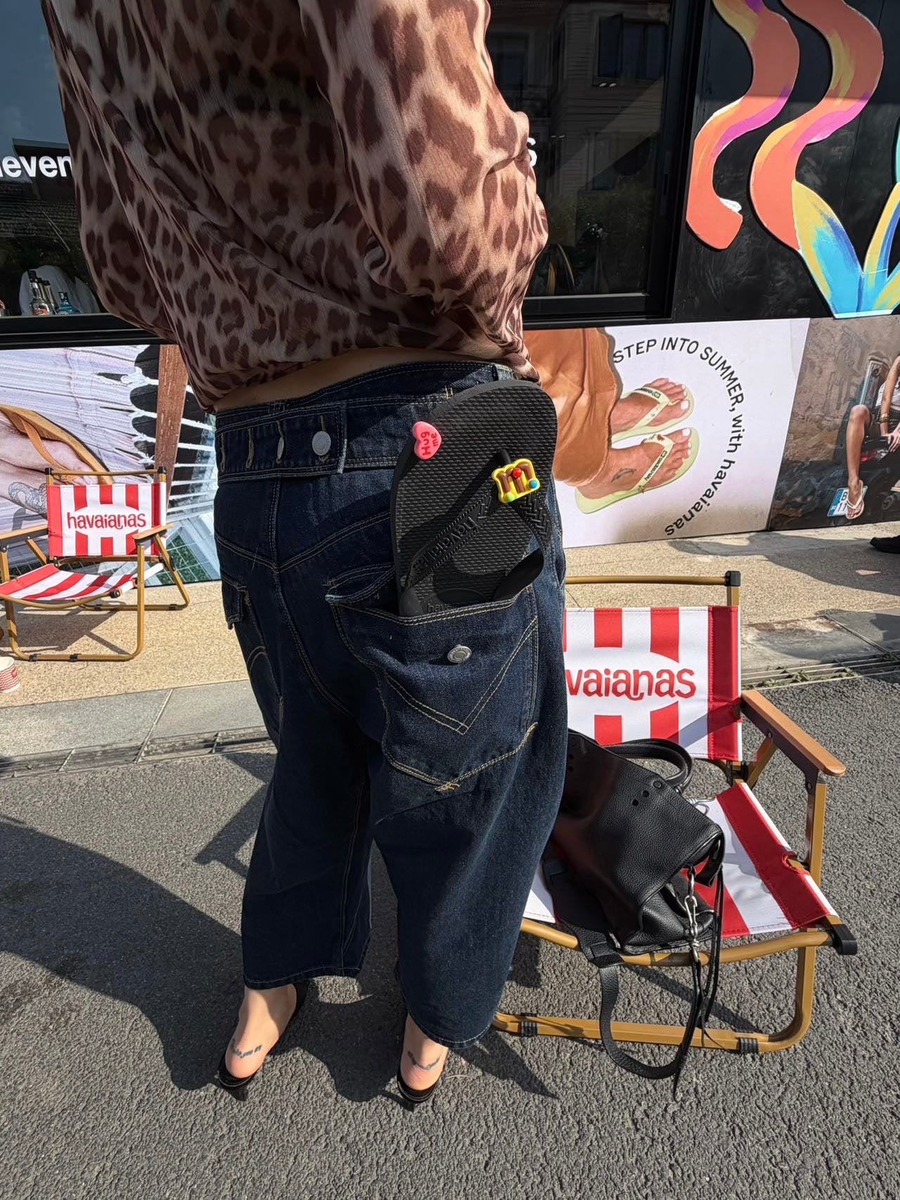 InsGale 26SS LEJ復古藍七分牛仔褲