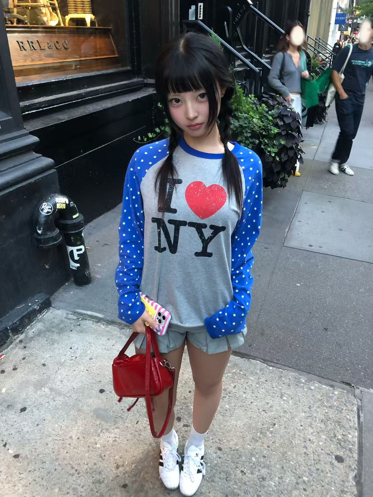 InsGale 25AW 星星 I LOVE NY 長T