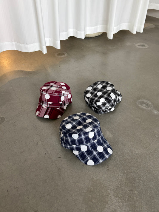 InsGale 26AW Plaid Dot Cap