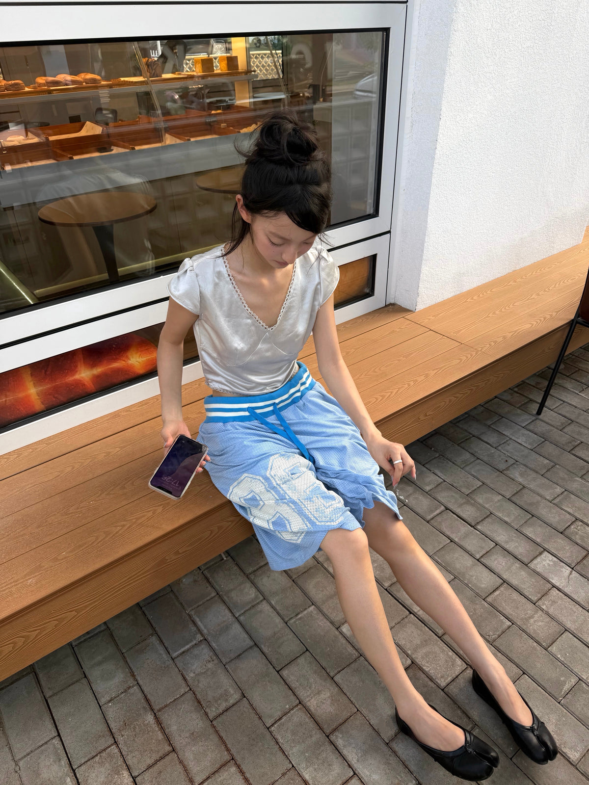 InsGale 26SS 網眼球褲86印花七分褲
