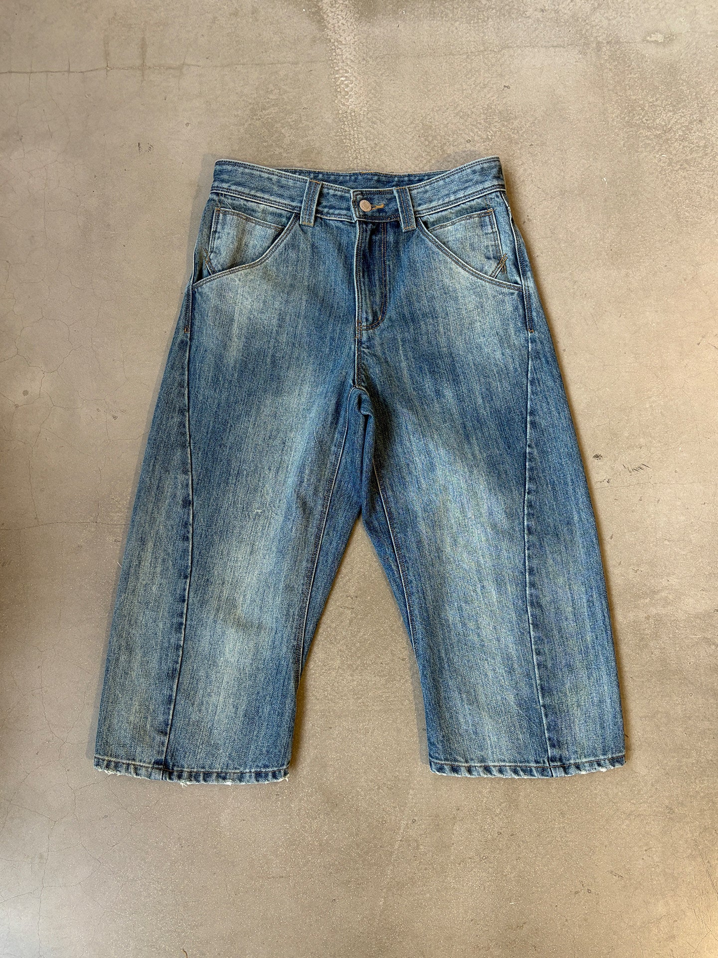 InsGale 26SS LEJ水洗藍七分牛仔褲