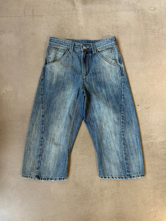 InsGale 26SS LEJ水洗藍七分牛仔褲