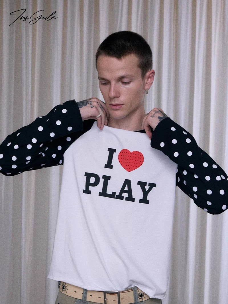 InsGale 25AW 點點印花長Ｔ