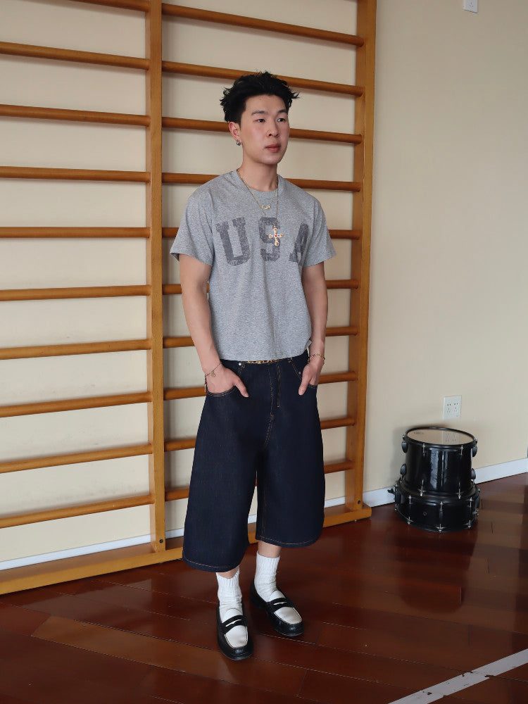 InsGale 25SS USA Slogan短T
