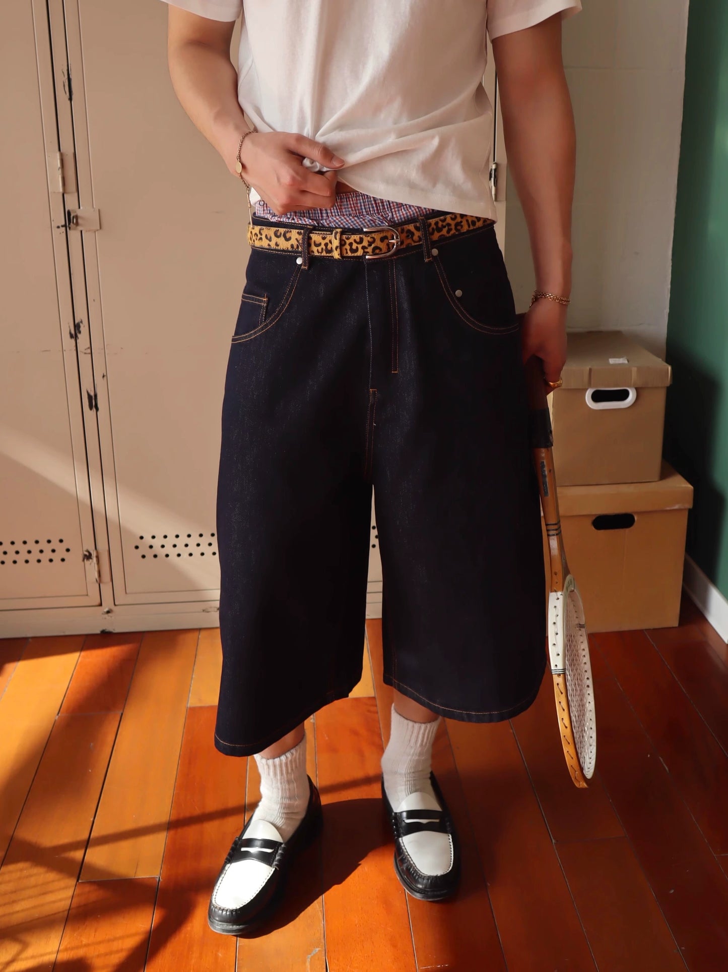 InsGale 25SS 七分原牛仔短褲