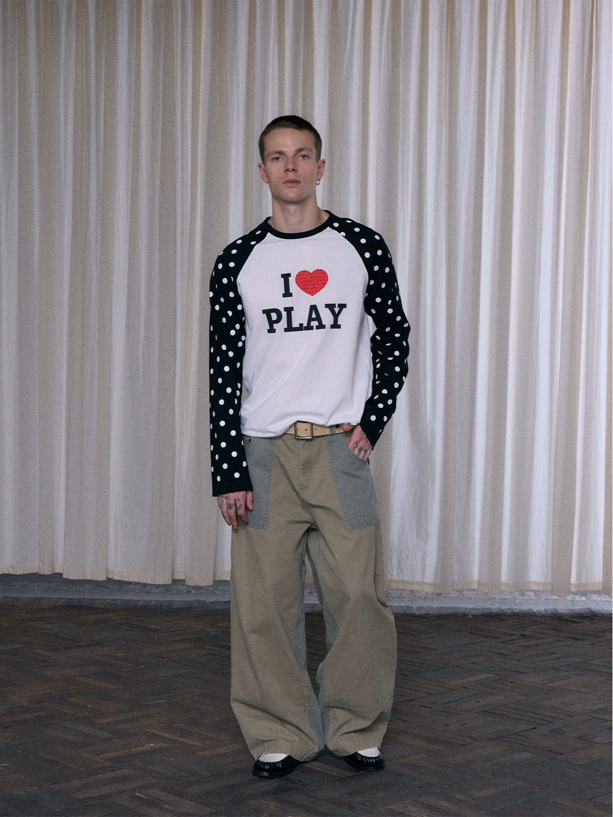 InsGale 25AW 點點印花長Ｔ