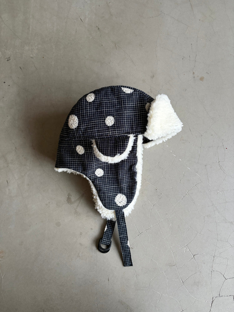 InsGale 25AW 點點羊羔絨保暖護耳飛行帽