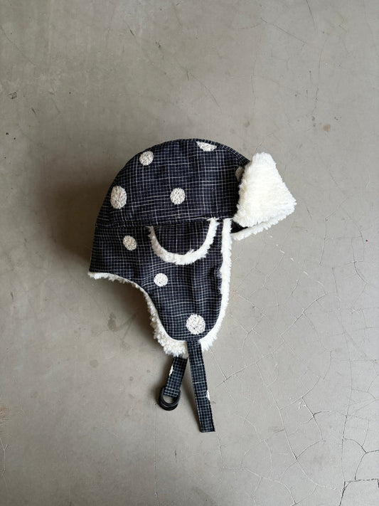 InsGale 25AW 點點羊羔絨保暖護耳飛行帽