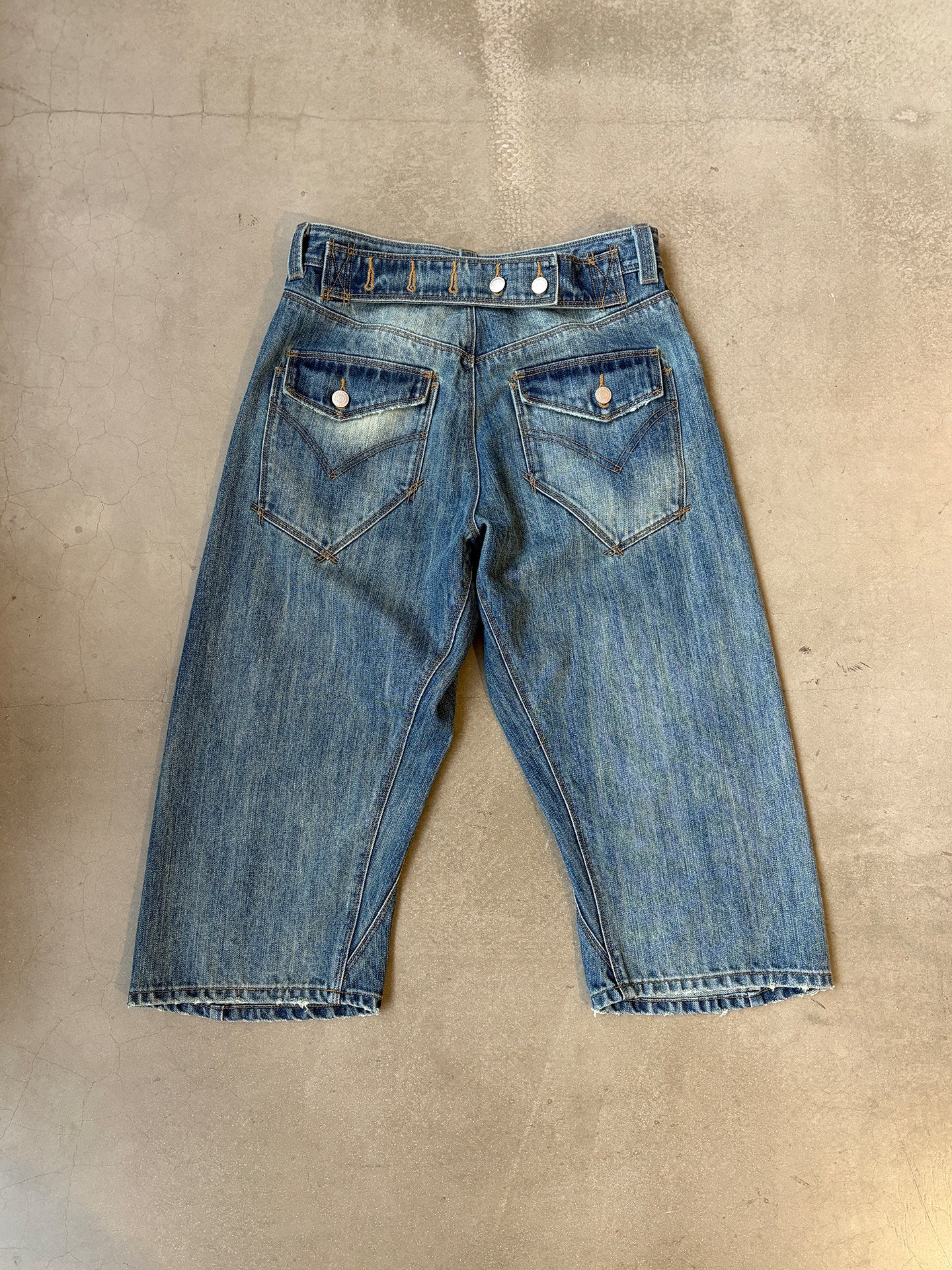 InsGale 26SS LEJ水洗藍七分牛仔褲