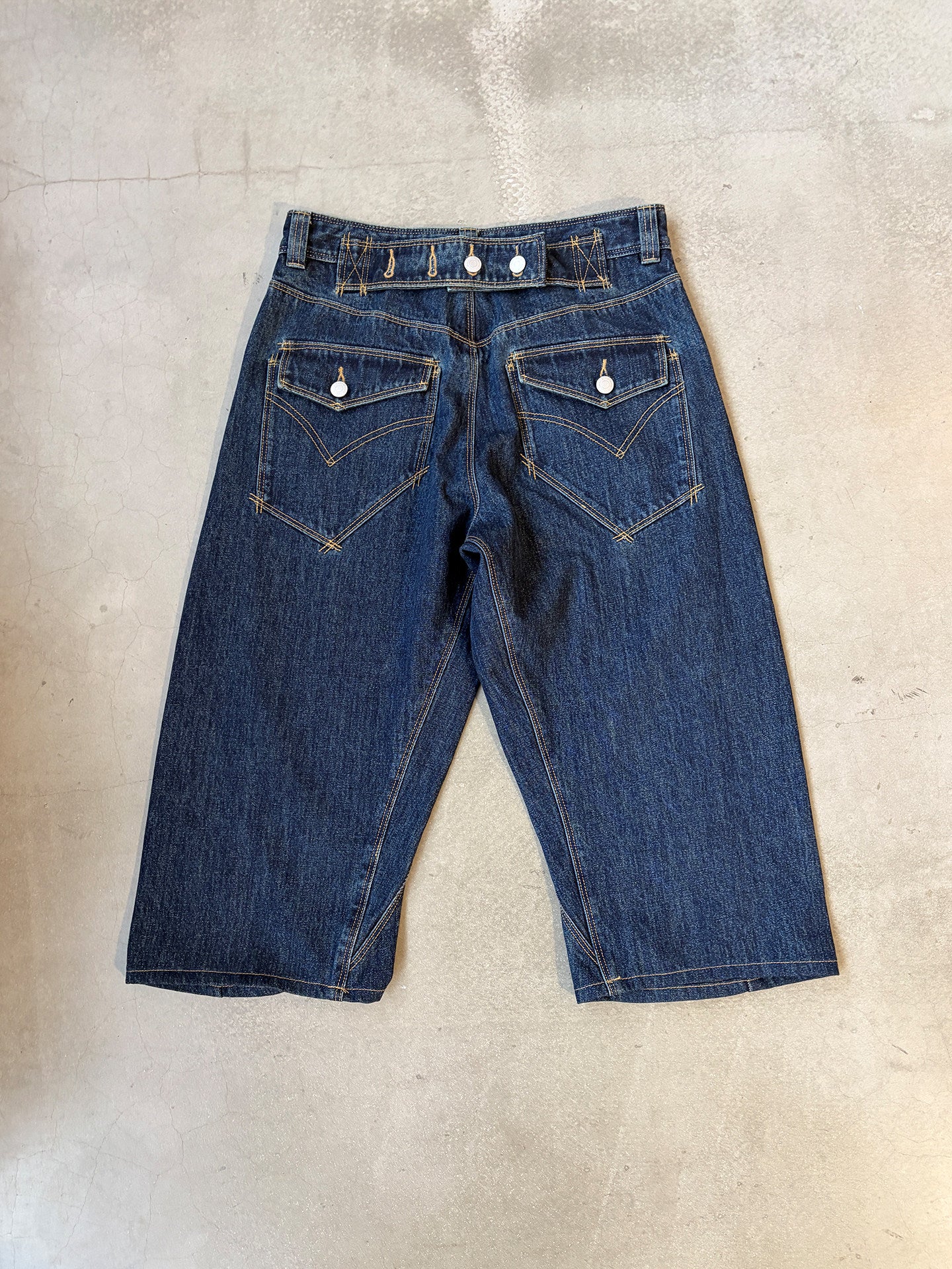 InsGale 26SS LEJ復古藍七分牛仔褲