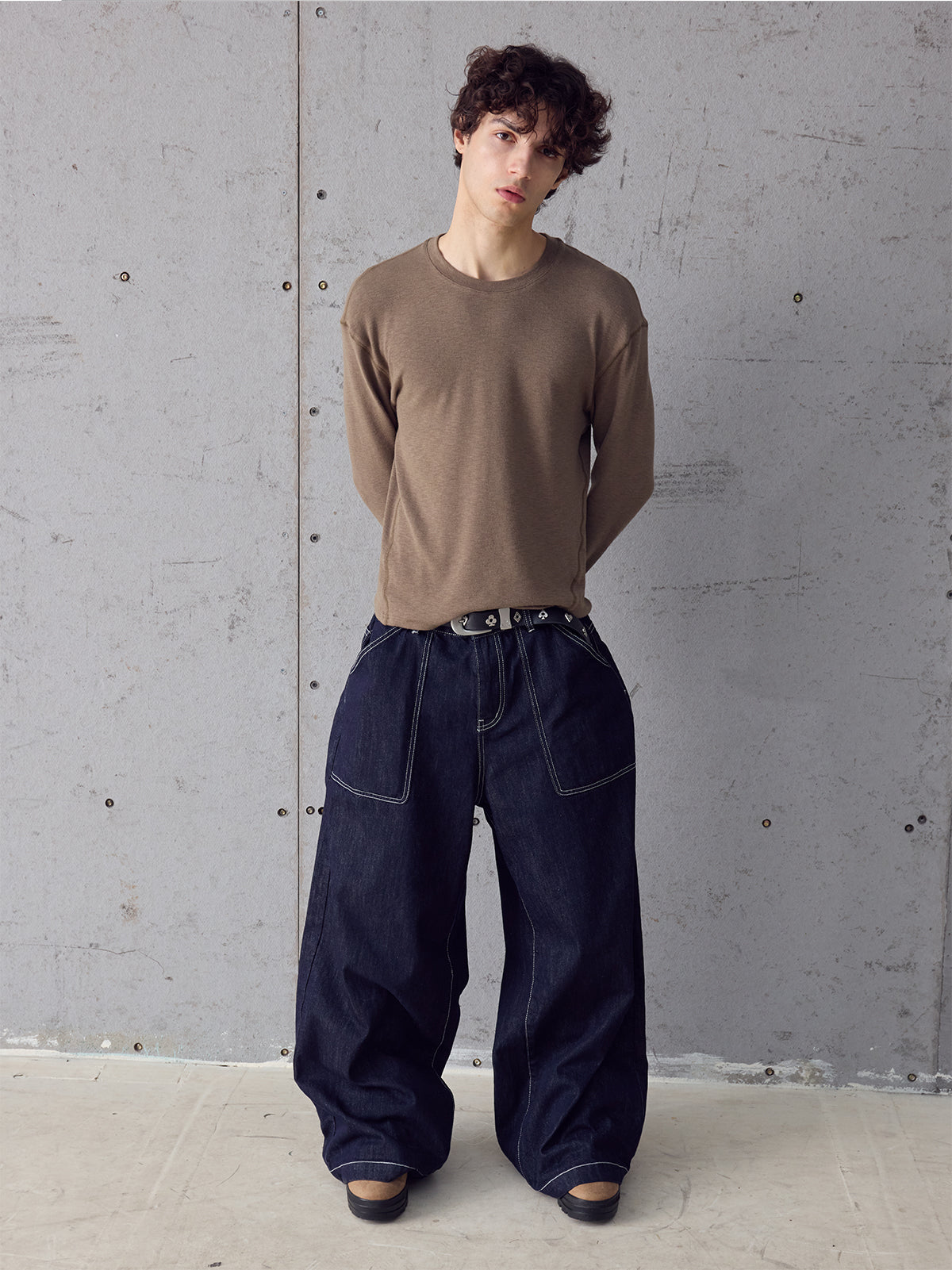 InsGale 25AW 親膚保暖肌理解構基礎打底長Ｔ