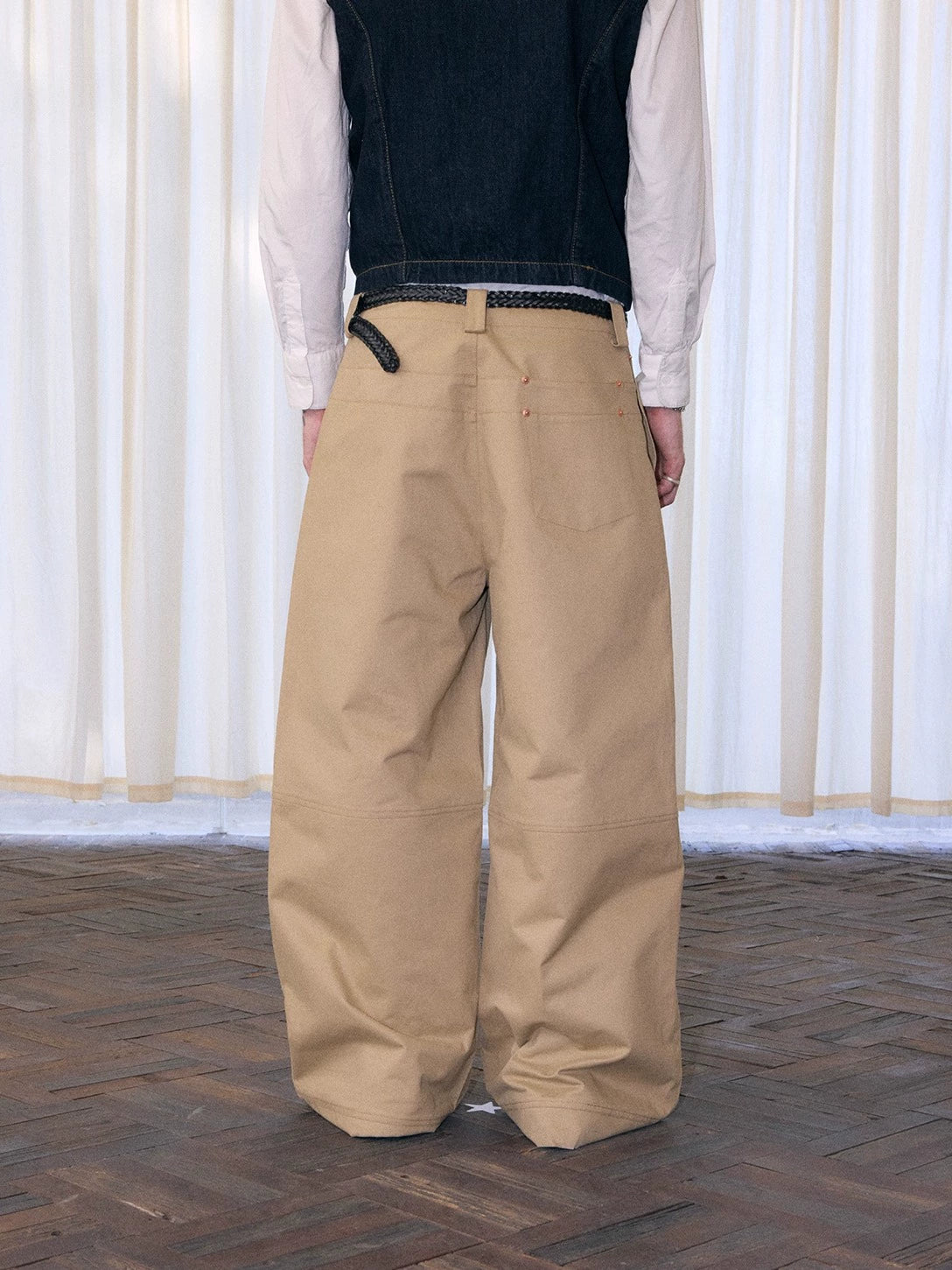 InsGale 25AW 卡其寬鬆BAGGY工裝長褲