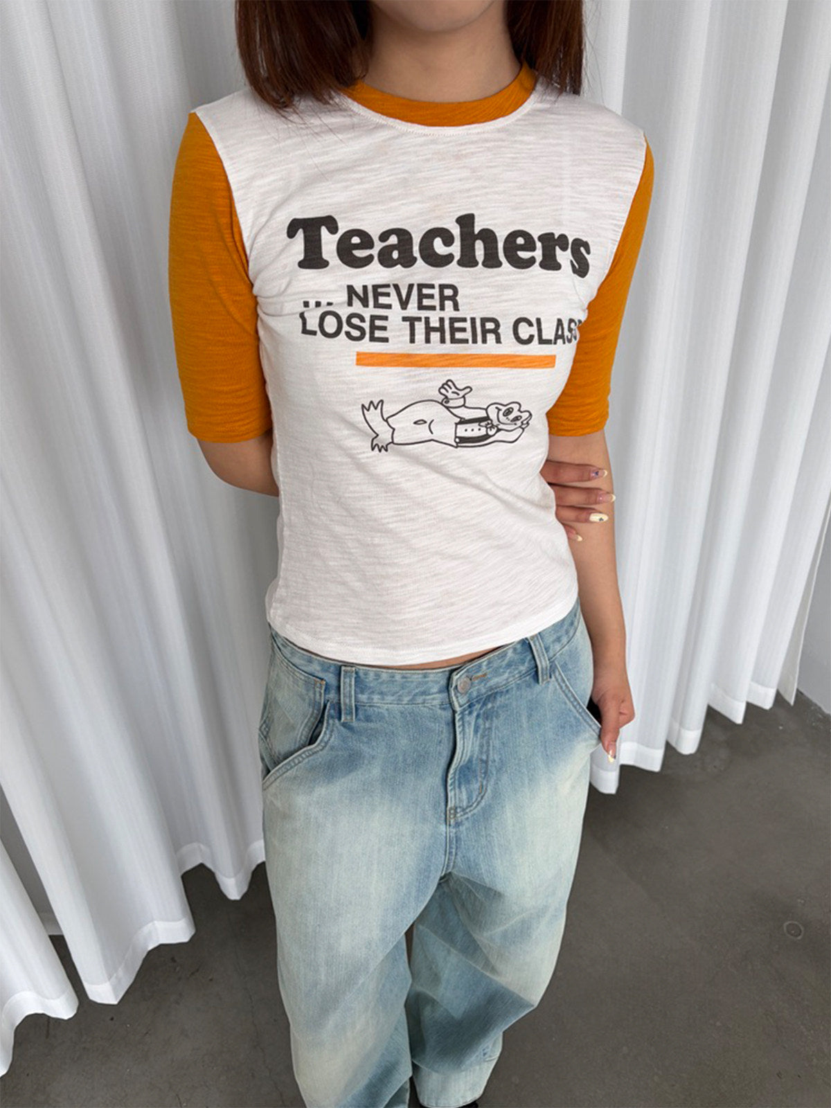 InsGale 26SS Teachers 五分合身短T