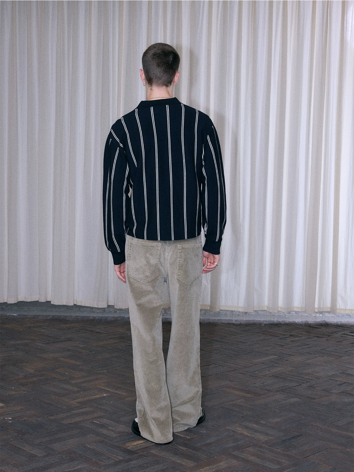 InsGale 25AW 條紋Polo針織毛衣