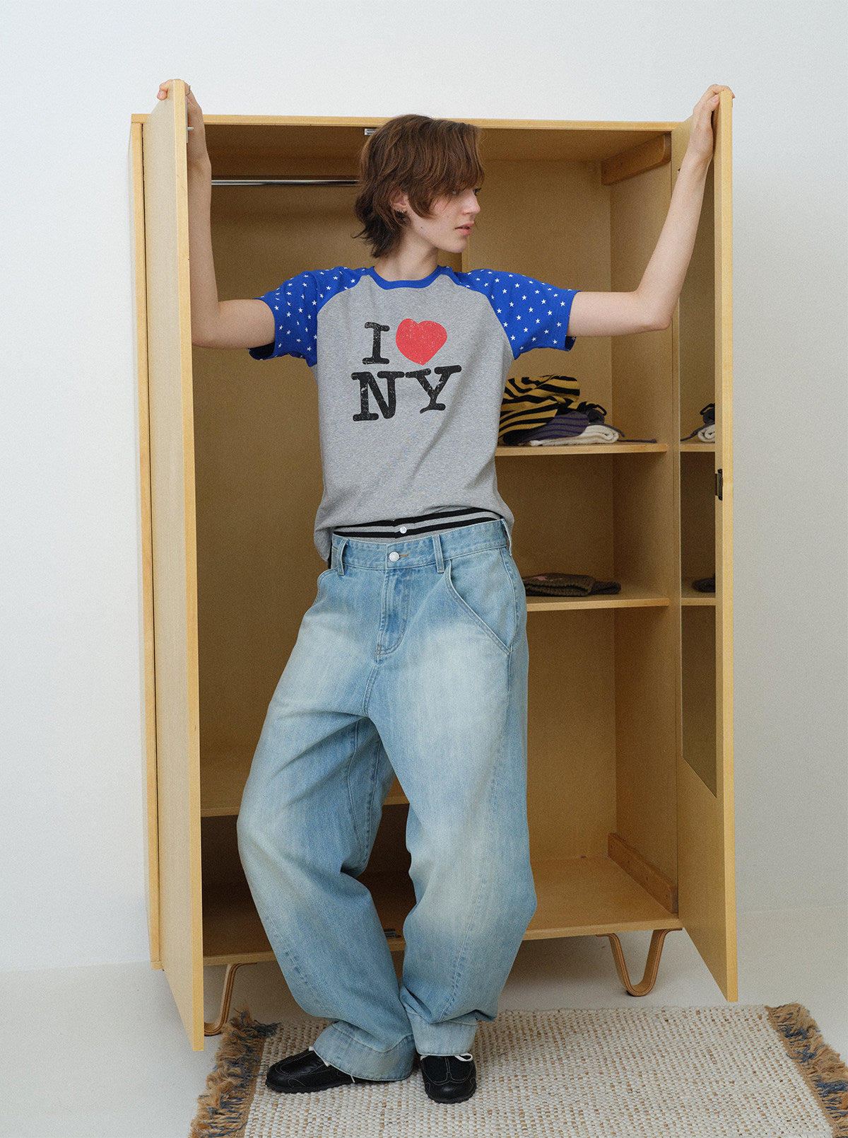 InsGale 26SS 星星I LOVE NY Tee