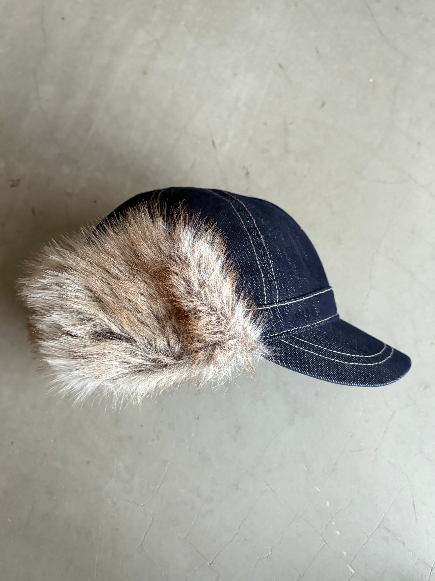 InsGale 25AW 原牛彎簷帽毛絨耳罩保暖雷鋒帽