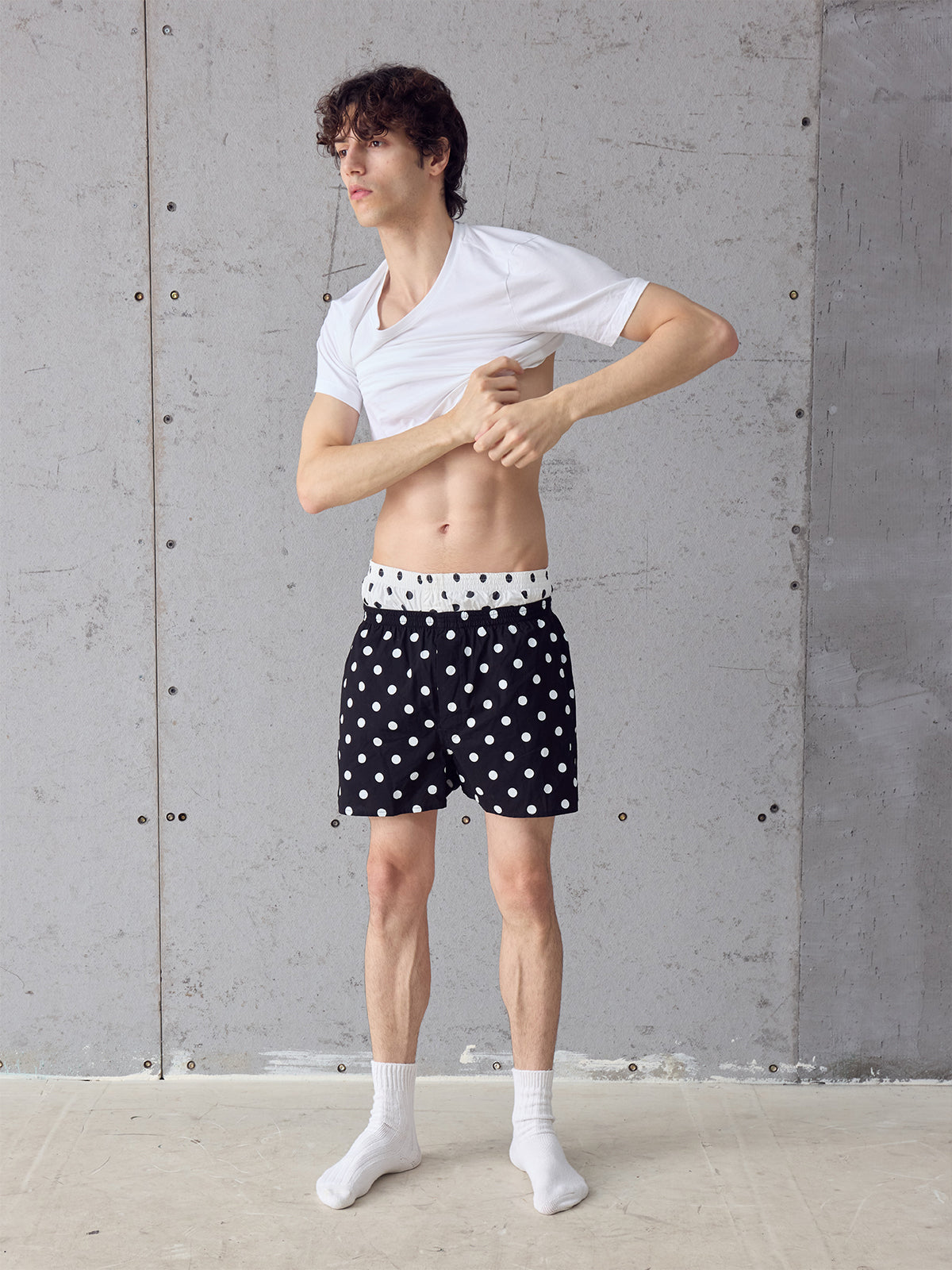 InsGale 25AW 三色點點豹紋透氣短褲（阿羅褲）