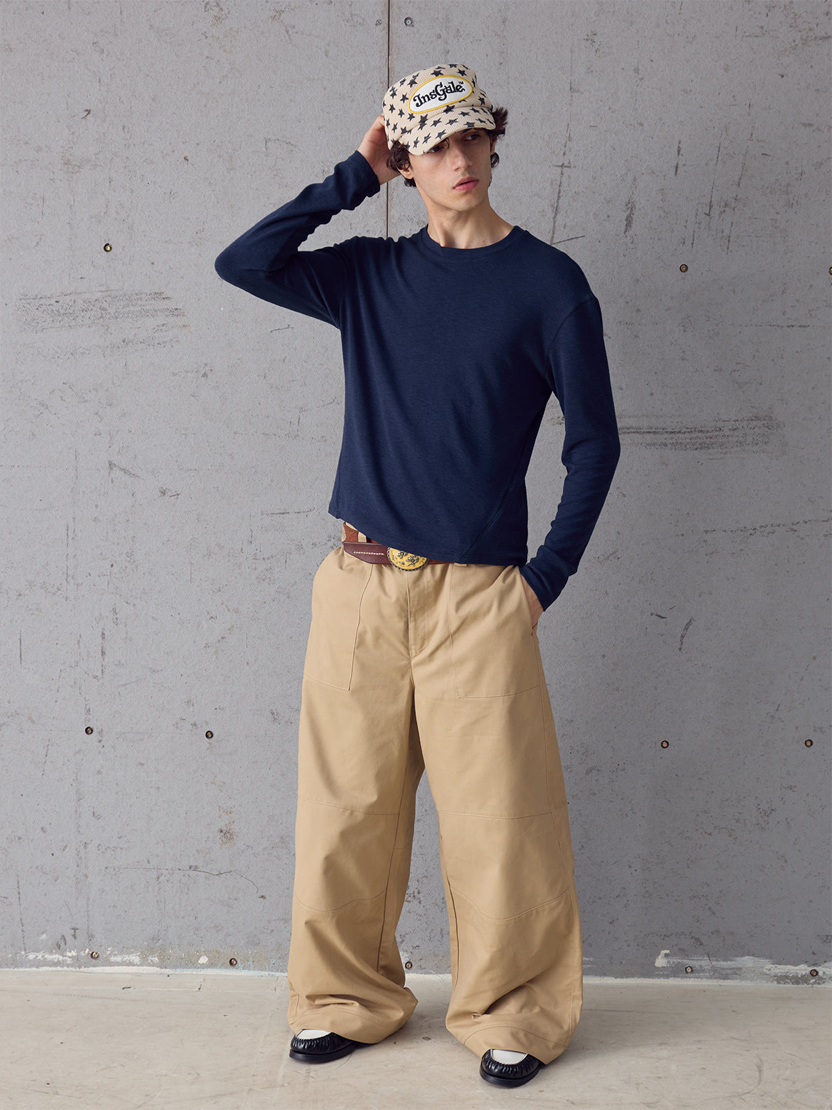 InsGale 25AW 親膚保暖肌理解構基礎打底長Ｔ