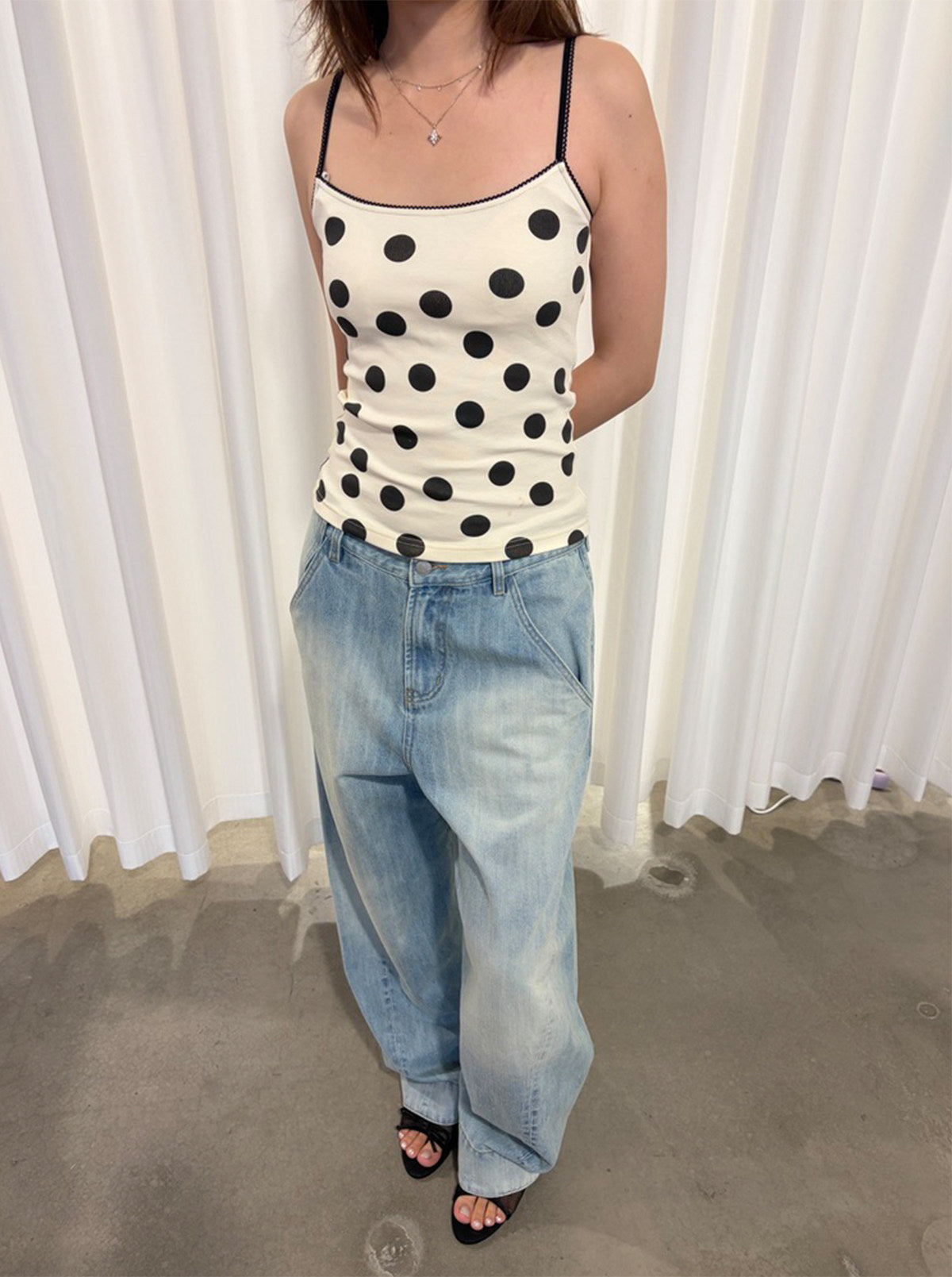 InsGale 26SS 緊身波點背心