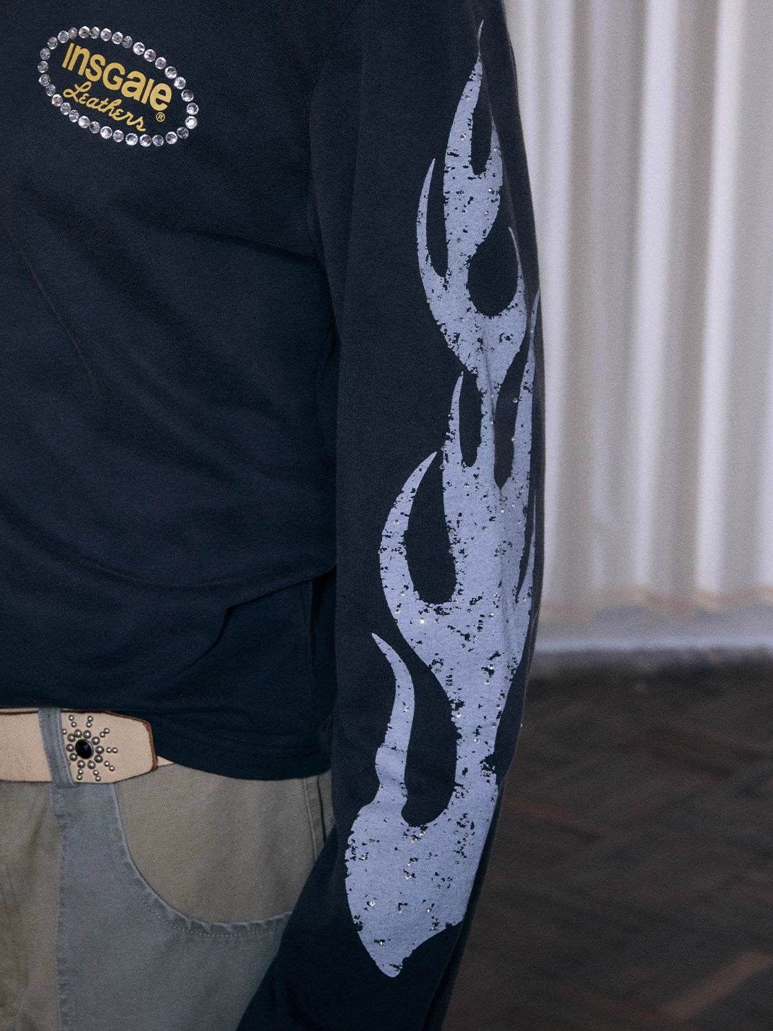 InsGale 25AW 火焰印花長T