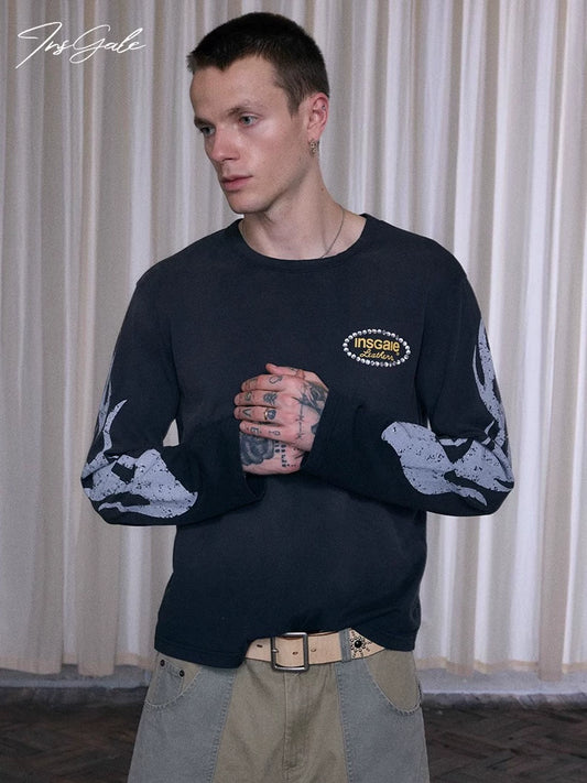 InsGale 25AW 火焰印花長T