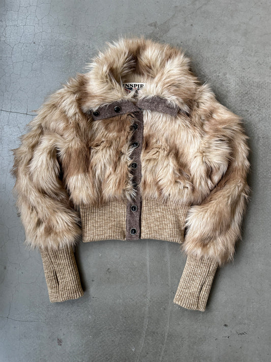 InsGale 26AW Amber Knit Fur Jacket