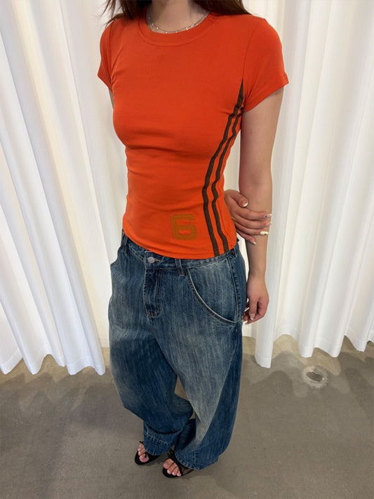 InsGale 26SS 復古緊身短T