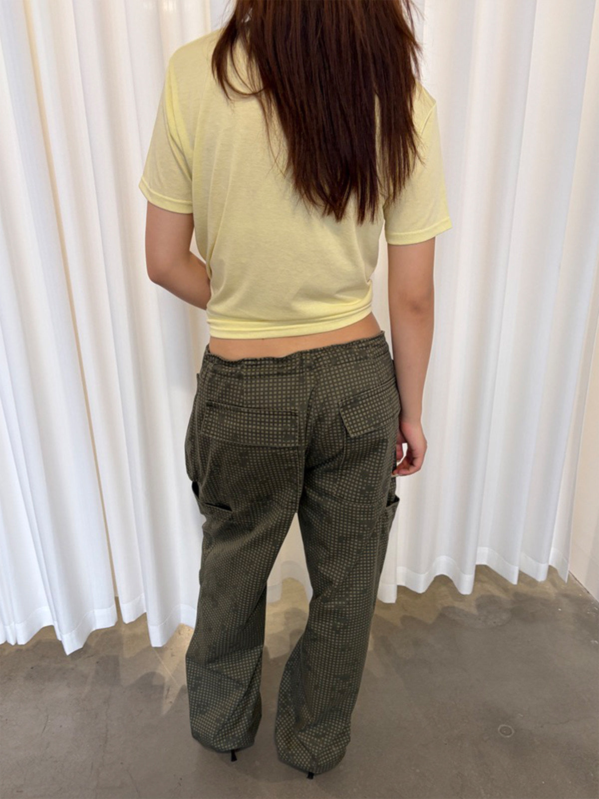 InsGale 26SS 黃色復古撞色印花短袖T恤