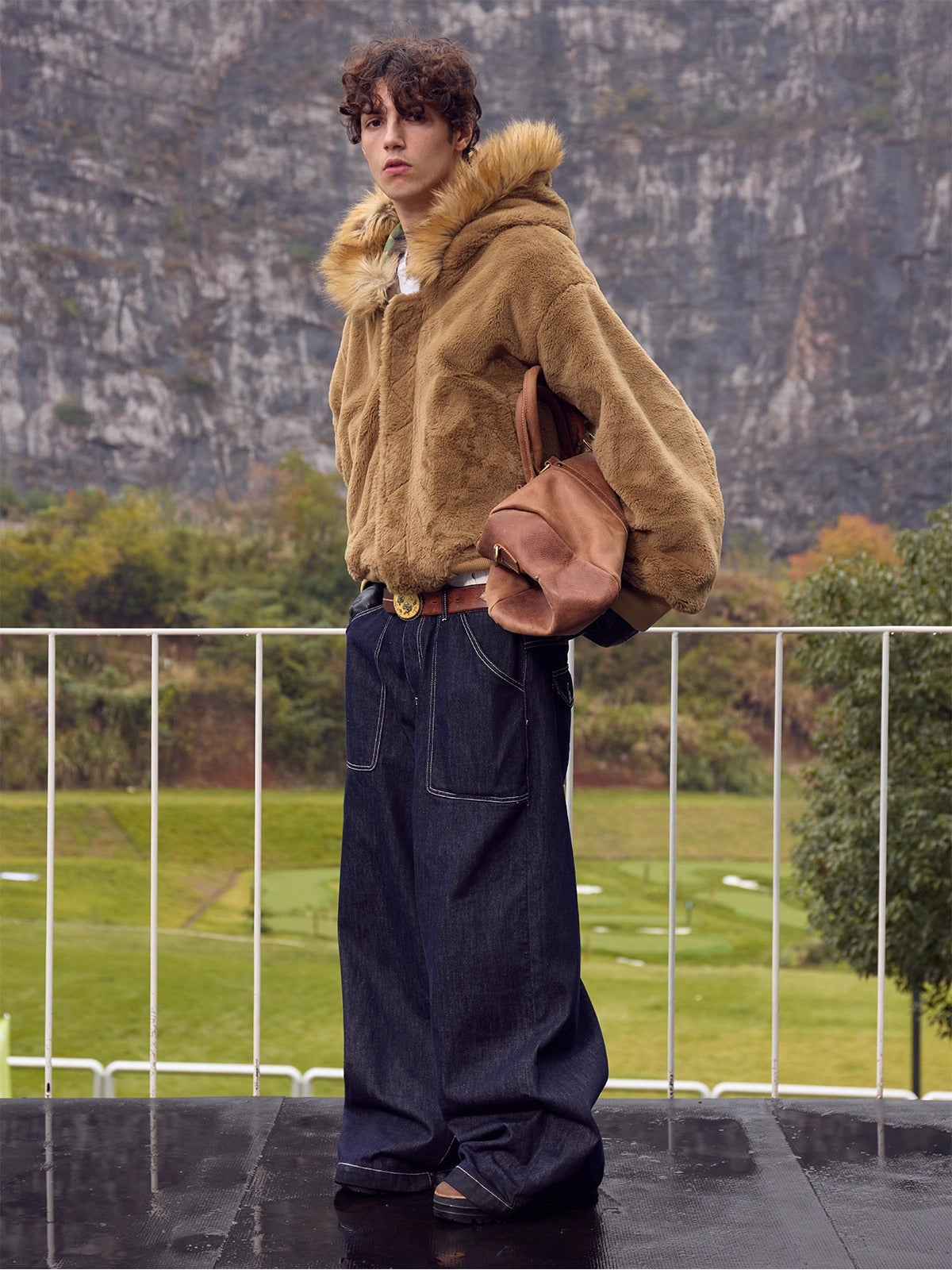 InsGale 24AW Reversible Camouflage Jacket with Fleece Collar (Boomber) 