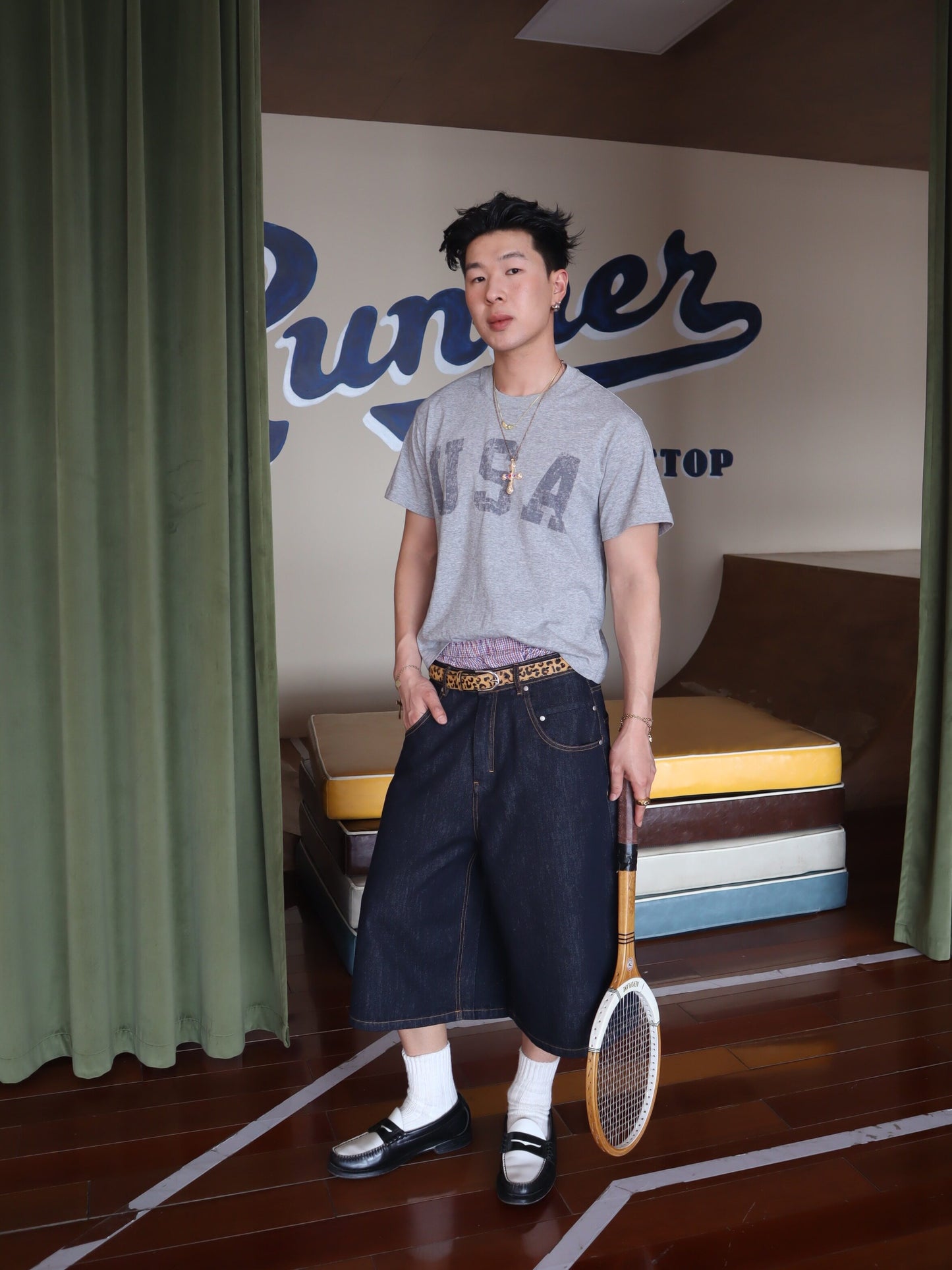 InsGale 25SS USA Slogan短T