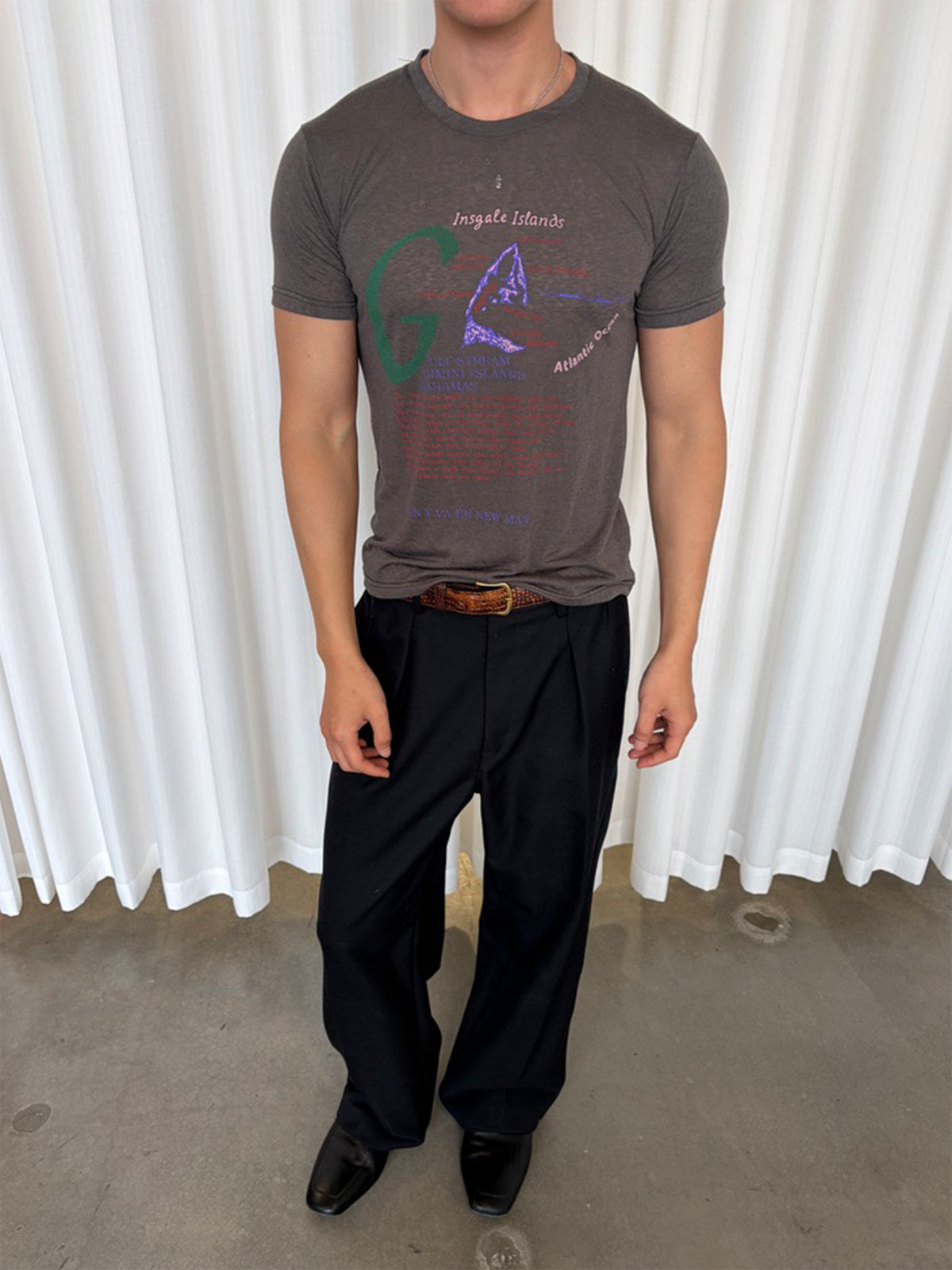 InsGale 26SS vintage insgale islands 短T