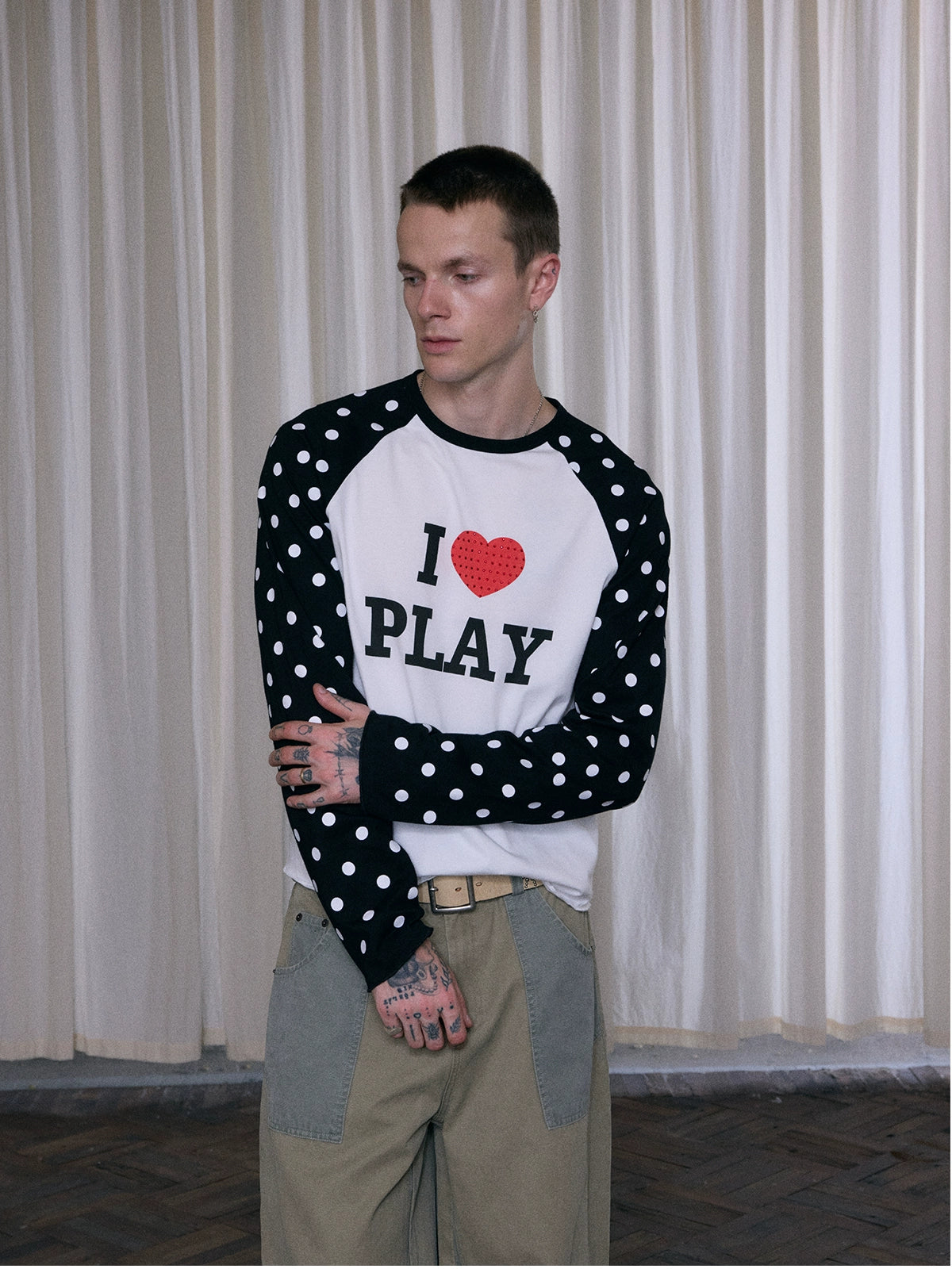 InsGale 25AW 點點印花長Ｔ