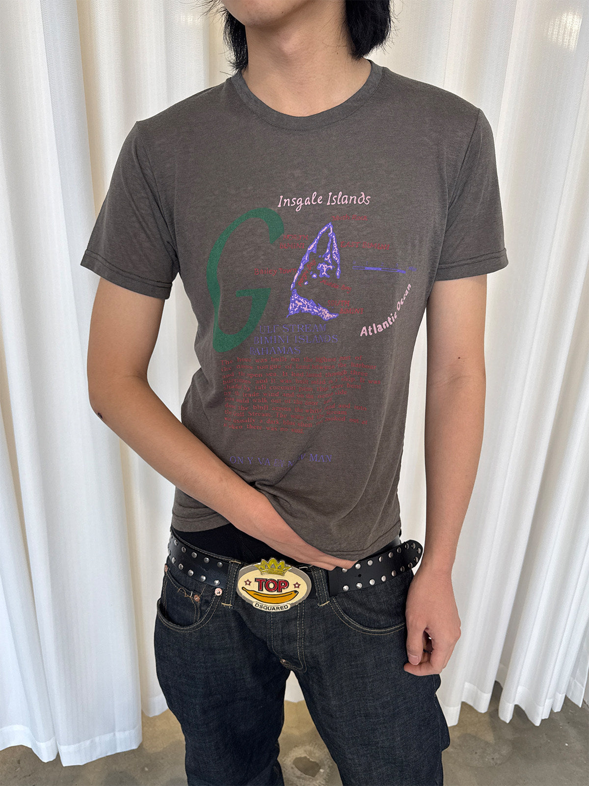 InsGale 26SS vintage insgale islands 短T