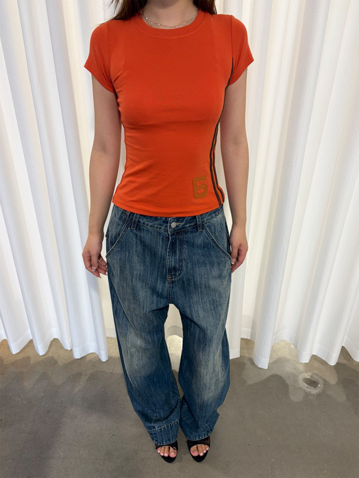 InsGale 26SS 復古緊身短T