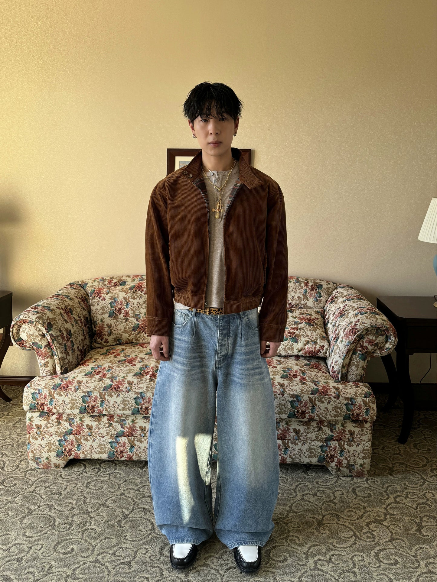 InsGale 25SS 鮮藍冰藍立體水洗BAGGY牛仔褲