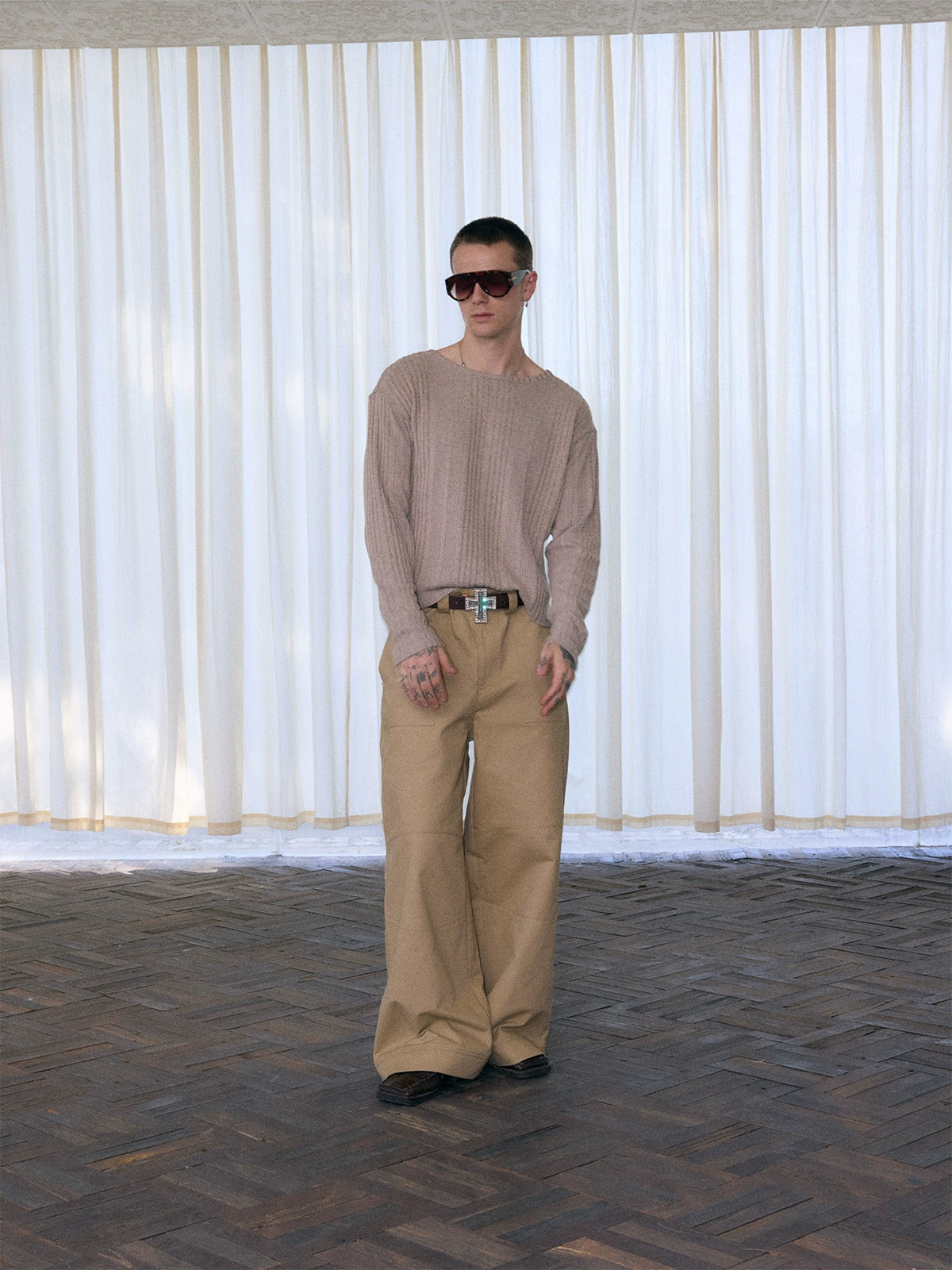 InsGale 25AW 肌理針織內搭打底上衣短款長袖