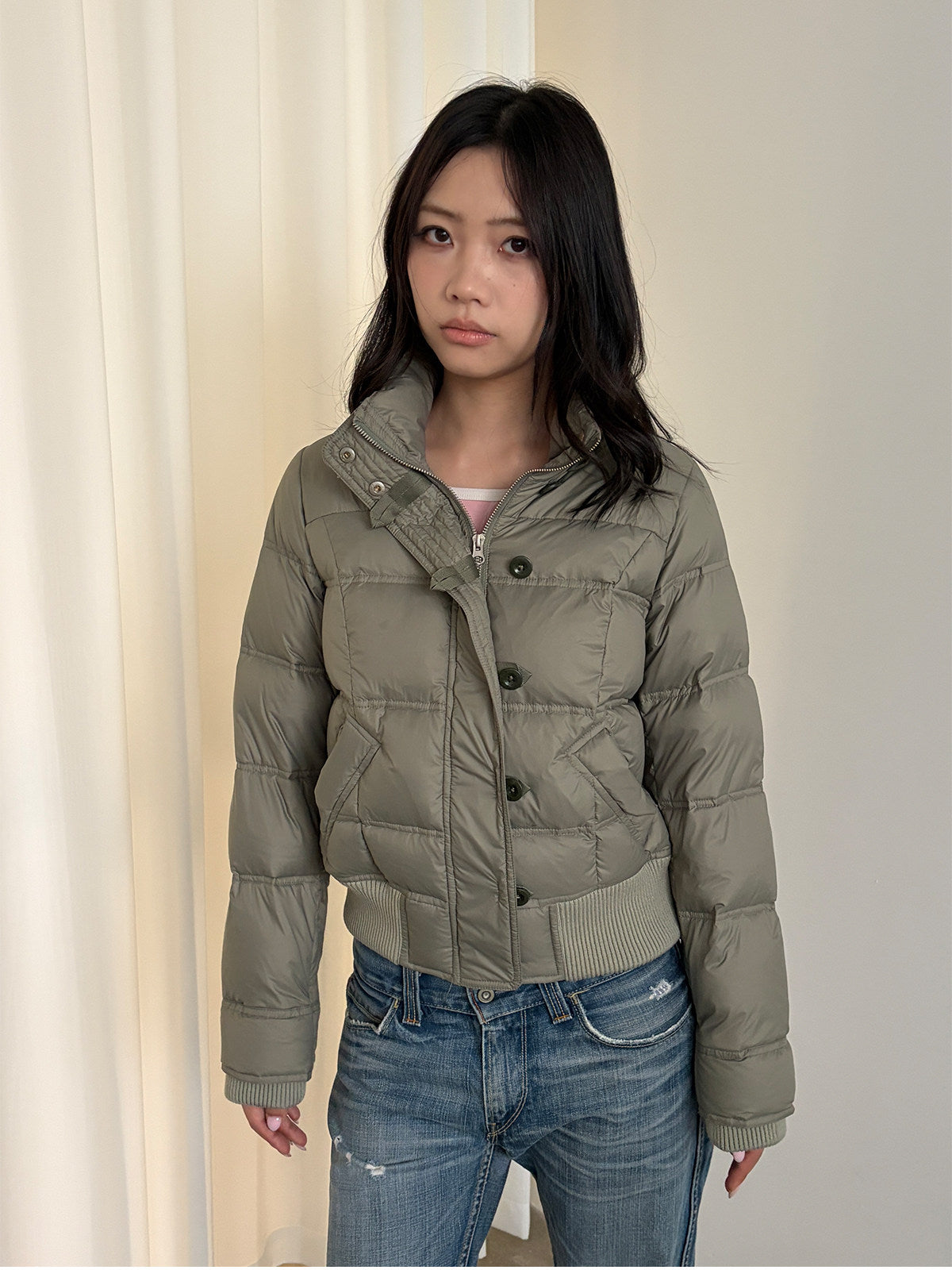 InsGale 26AW 北境豆綠派克羽絨外套