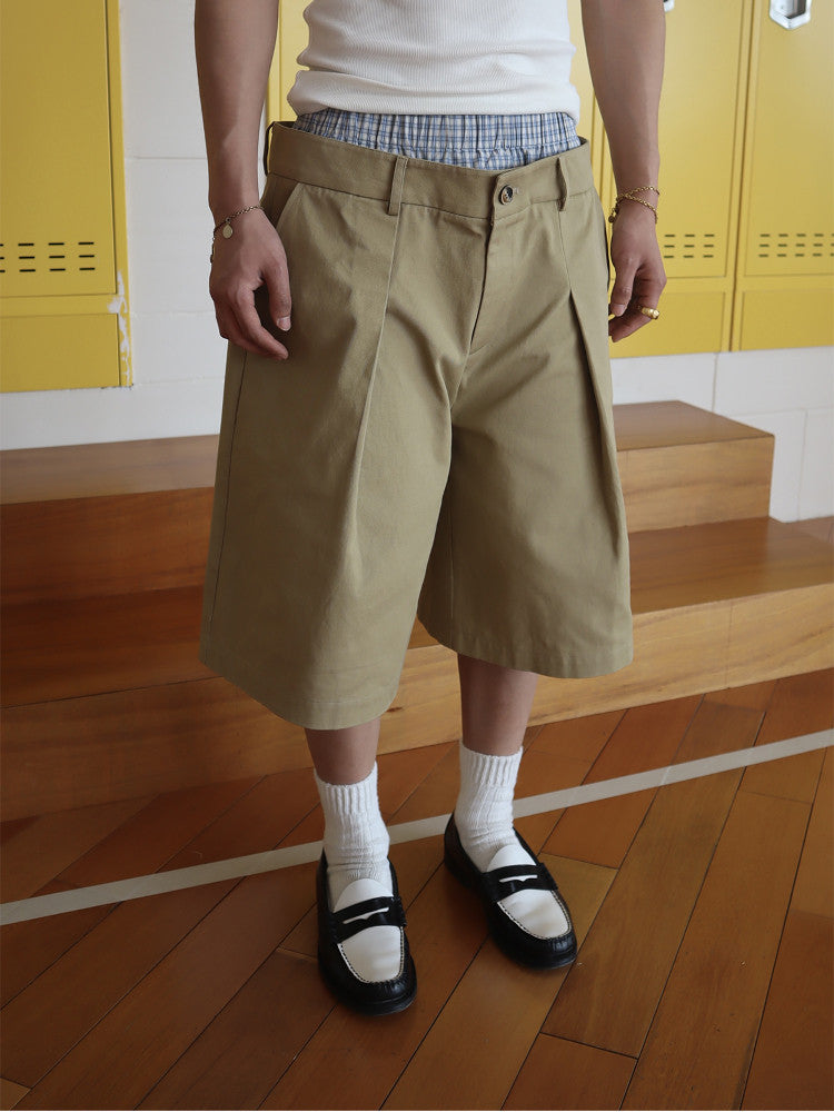 InsGale 25SS 雙褲頭卡其短褲