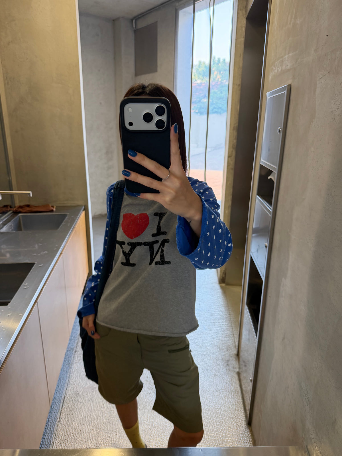 InsGale 25AW 星星 I LOVE NY 長T